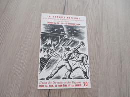 CPA 34 Hérault Béziers 12 ème Congrès National De La Fédération Des Travailleurs De L'Agriculture Et  Forets 1950 - Beziers