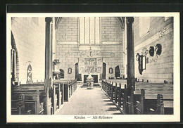 AK Alt-Krüssow /Pritzwalk, Kirche, Innenansicht - Pritzwalk