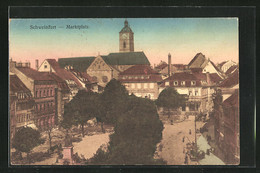 AK Schweinfurt / Main, Marktplatz Aus Der Vogelschau - Schweinfurt