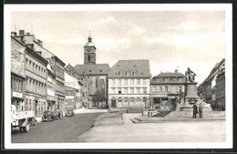 AK Schweinfurt / Main, Marktplatz Mit Rückert-Denkmal - Schweinfurt