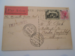 Monaco , Carte De Monaco Condamine 1929 Pour Berlin , Joli Obliteration - Brieven En Documenten