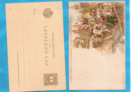 23-06 UNG  UNGARN UNGHERIA POSTKARTE  MILITARI  TRACHTEN RAKOCZY FERENZ - Postmark Collection