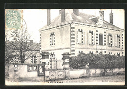 CPA Chevannes, La Mairie Et L'Ecole - Chevannes