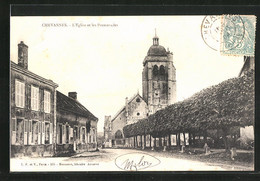 CPA Chevannes, L'Eglise Et Les Promenades - Chevannes