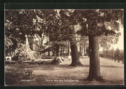 AK Usingen / Taunus, Gedenkstein Im Schlossgarten - Usingen