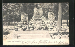 AK Usingen / Taunus, Waldrad-Denkmal - Usingen