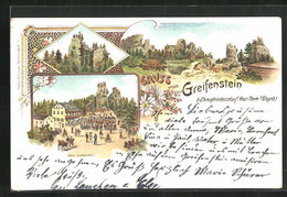 Lithographie Ehrenfriedersdorf, Hôtel Greifenstein - Ehrenfriedersdorf