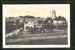 AK Usingen I. T., Ortspartie Mit Kirche - Usingen