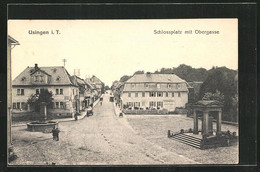 AK Usingen I. T., Schlossplatz Mit Obergasse - Usingen