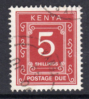 Kenya 1993 Postage Dues 5/- Value, Used, SG D53 (BA2a) - Kenia (1963-...)