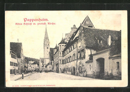 AK Pappenheim, Altes Schloss Mit Protest. Kirche - Pappenheim