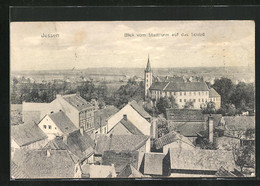 AK Jessen / Elster, Blick Vom Stadtturm Auf Das Schloss - Jessen