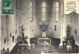 Carte POSTALE  Ancienne  De SAINT ETIENNE De MONT LUC - Communauté De La Haie Mahéas, Interieur Eglise - Saint Etienne De Montluc