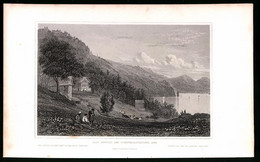 Stahlstich Vierwaldstaetter See, Grütli Mit Ziegen, Stahlstich Um 1835 Von Henry Winkles, 22.5 X 14cm - Estampes & Gravures