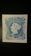 D.MARIA II - MARCOFILIA - 1ªREFORMA (26) LEIRIA (AZUL) - Used Stamps
