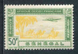 TIMBRE** De 1942 Gommé De La Poste Aérienne Du SENEGAL "20 F. - Avion Survolant Une Caravane" - Aéreo