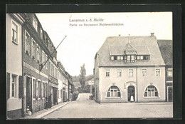 AK Lunzenau A. D. Mulde, Strassenpartie Am Restaurant Muldenschlösschen - Lunzenau