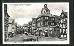 AK Herborn / Dillkreis, Marktplatz Mit Brunnen - Herborn