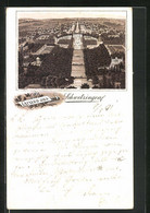 Vorläufer-Lithographie Schwetzingen, Panorama, 1891 - Schwetzingen