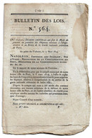 Bulletin Des Lois N°564 1814 Garde Nationale Sédentaire De Paris (taxes De Défense..)/Avocats Bordeaux/Lettres-patentes - Décrets & Lois