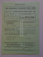 ZA372.1  Carta Internazionale Di Assicurazione Veicoli A Motore - Reanult 19 GTS  - Green Card  -Valenza 1992 - Europe