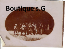 Photo Personne Homme Garcon Chapeau Foret De Marly 1901 Groupe 9x6.5cm - Anonymous Persons