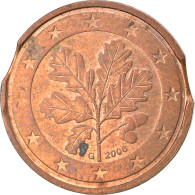 République Fédérale Allemande, 2 Euro Cent, 2004, Karlsruhe, Error Double - Variétés Et Curiosités