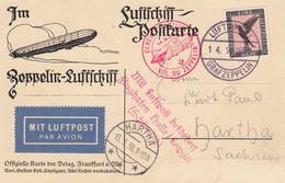 Zeppelin - 1930 - Allemagne - Carte Postal Du 14/09/1930 - Vers La Suisse - Zeppeline