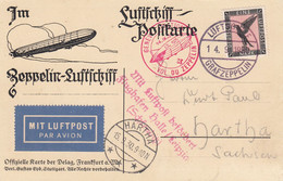 Zeppelin - 1930 - Allemagne - Carte Postal Du 14/09/1930 - Vers La Suisse - Zeppelin