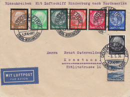 Zeppelin - 1936 - Allemagne - Lettre Du 08/05/1936 - Vers Konstanz - Zeppeline