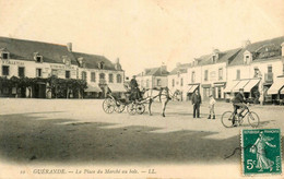 Guérande * La Place Du Marché Au Bois * Hôtel Du Commerce J. COUAUD  * Teinturier DOZOL * Hôtel Des Princes - Guérande