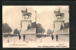 Stereo-AK Paris, Statue Etienne Marcel - Stereoscope Cards