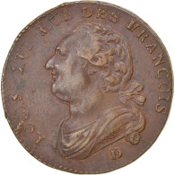 Monnaie, France, Louis XVI, 12 Deniers, 1792, Lyon, Double Frappe, TTB, Cuivre - Varianten En Curiosa