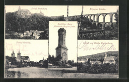 AK Rochlitz, Schloss Rochsburg, Göhrener Brücke, Schloss Rochlitz - Rochlitz