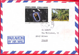 Aa3843 - CAMEROUN Cameroon - Postal History - COVER To ITALY 1986 Communications PALM TREES - Burkina Faso (1984-...)