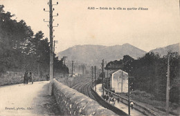 CPA 30 ALAIS ENTREE DE LA VILLE AU QUARTIER D'ALSACE (cliché Rare - Alès