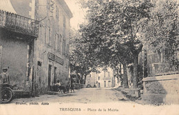 CPA 30 TRESQUES PLACE DE LA MAIRIE - Other & Unclassified