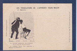 CPA Franc Maçonnerie Maçonnique Masonic Non Circulé Satirique Caricature Librairie Antisémite - Philosophie & Pensées