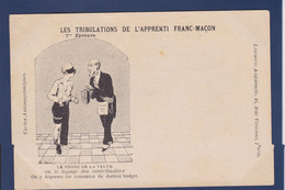 CPA Franc Maçonnerie Maçonnique Masonic Non Circulé Satirique Caricature Librairie Antisémite - Filosofia & Pensatori