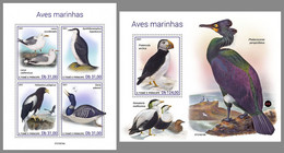 SAO TOME 2021 MNH Sea Birds Seevögel Oiseaux De Mer M/S+S/S - OFFICIAL ISSUE - DHQ2126 - Altri