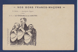 CPA Franc Maçonnerie Maçonnique Masonic Non Circulé Satirique Caricature - Filosofía & Pensadores