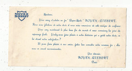 JCR , Publicité , Fer Super-matic NOUEX-SIEBERT ,Paris , 210 X 110 Mm , Frais Fr 1.65 E - Publicités