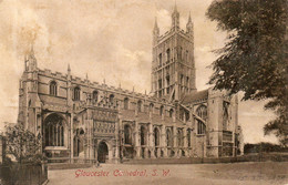 - Gloucester Cathedral, S. W. - Scan Verso - Cpa En L'état - - Gloucester