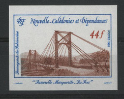 NOUVELLE CALEDONIE N° 503 NON DENTELES Neufs ** 44 Fr Passerelle Marguerite à LA FOA. TB - Unused Stamps