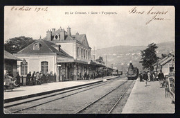 Le Creusot: Gare (voyageurs, Train, Belle Animation) - Le Creusot