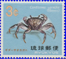 RYU-KYU Faune Marine, Crabe Yvert N°161c ** Neuf Sans Charnière. MNH - Crustáceos