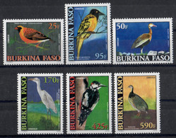 G78 Burkina Faso 2001 Birds Oiseaux Aves 6v Mnh Neuf Sc - Unclassified