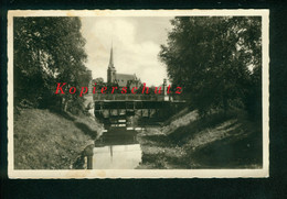 AK Gronau I. W. , Partie An Der Umflut, Brücke, Kirche, Feldpost, 1941, Dornbirn - Gronau