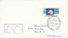 South Africa Marion Island 1972 Antarctic Treaty Ca  13/IV/72 Marion Ca MV R.S.A. (52800) - Trattato Antartico