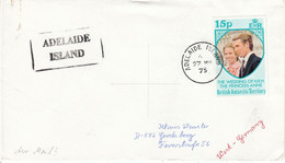 British Antarctic Territory (BAT) 1975 Adelaide Island  Ca  27 MR 75 Adelaide Island  (52780) - Covers & Documents